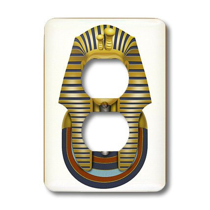 3dRose lsp_39627_6 Framed Egyptian King Tut 2 Plug Outlet Cover