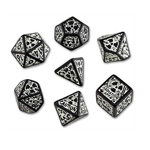Qworkshop QworkshopSNUR19 Nuke Revised Glow-in-The-Dark Dice Set (7-Piece)