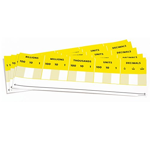Didax DD 211498 Desktop Place Value Card  Pack of 10