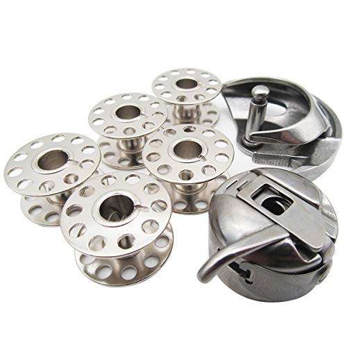 CKPSMS Brand KP 19036 Domestic Sewing Machine Shuttle Hook Bobbin CASE 5 BOBBINS FIT for Singer Elna Kenmore Brother CKPSMS Brand KP 19036 Domestic Sewing Machine Shuttle Hook Bobbin CASE 5 BOBBINS FIT for Singer Elna Kenmore Brother