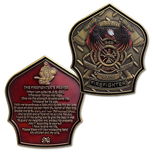 Fireman Prayer Firefighter Challenge Coin Fireman Prayer Firefighter Challenge Coin