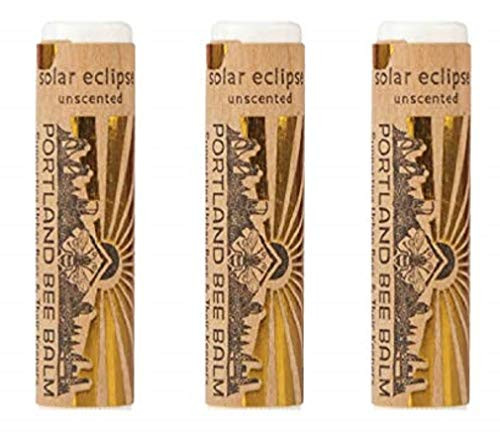 Portland Bee Balm Solar Eclipse All Natural Handmade Beeswax Based SPF 15 Lip Balm 3 Tube Pack Portland Bee Balm Solar Eclipse All Natural Handmade Beeswax Based SPF 15 Lip Balm 3 Tube Pack
