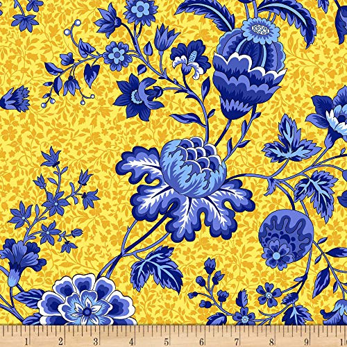 Michael Miller Provencial Provencial Garden Yellow Quilt Fabric By The Yard