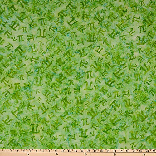 Anthology Fabrics Batik Easy As Pi  Green Yard