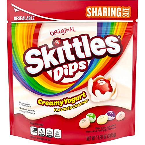 NEW Skittles Dips Creamy Yogurt Limited Edition Flavored Coating Net Wt 11 20oz  1
