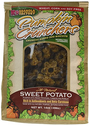 K9 Granola Factory Pumpkin Sweet Potato With Carrot And Parsley Crunchers  14 Ounces Per Pack