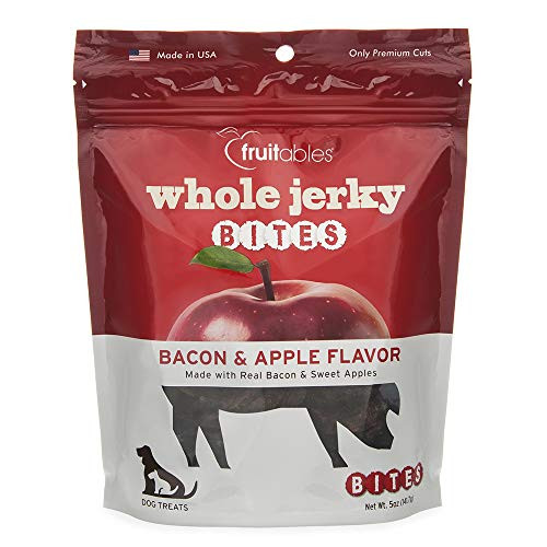 Fruitables Jerky Bites Bacon And Apple Jerky  5 Ounce Bag