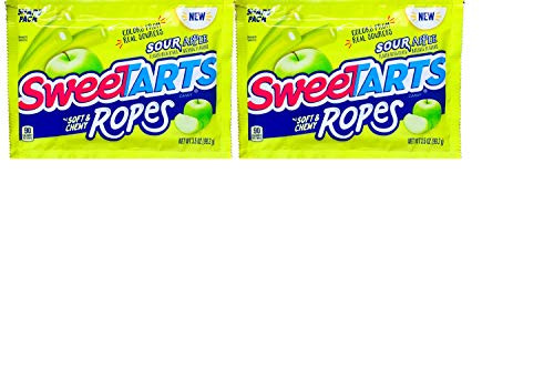 NEW Sour Apple Sweetarts Soft And Chewy Ropes 2 NEW Sour Apple Sweetarts Soft And Chewy Ropes 2