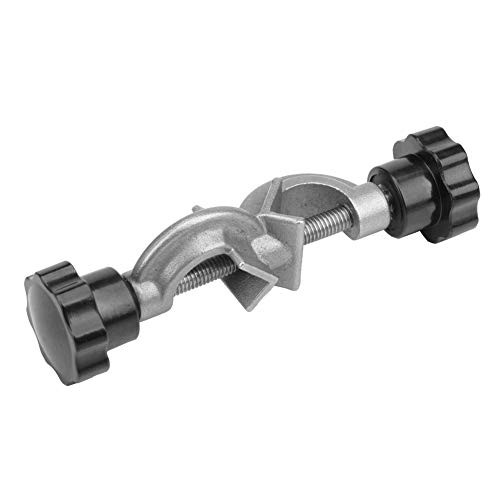 Stainless Steel Lab Stand Head Clamps Holder Silver Laboratory Metal Grip Support Sturdy Right Angle Clip