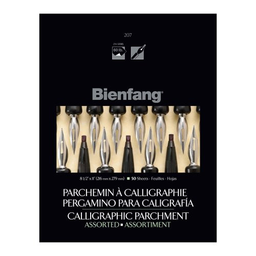 Bienfang Calligraphy Parchment Pad  8 1 2 X 11 in  Assorted Colors  50 Sheets