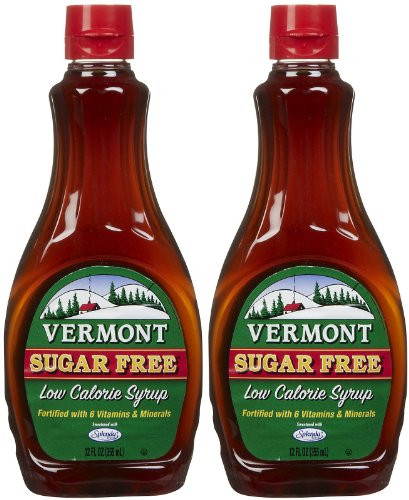 Maple Grove Farms Vermont Sugar Free Syrup  12 Fl Oz  Pack of 2