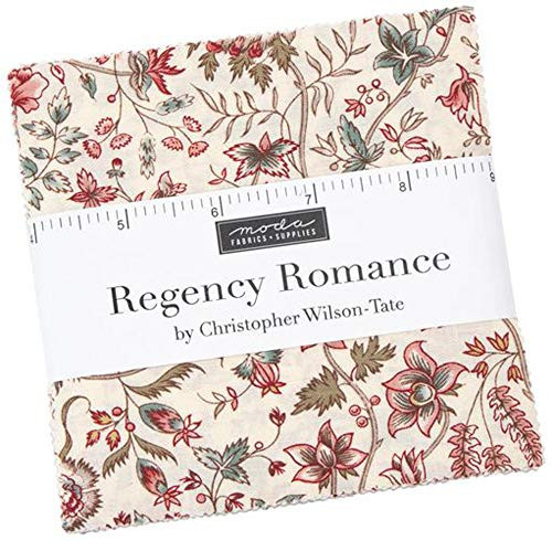 Christopher Wilson Tate Regency Romance Charm Pack 42 5 inch Squares Moda Fabrics 42340PP Christopher Wilson Tate Regency Romance Charm Pack 42 5 inch Squares Moda Fabrics 42340PP