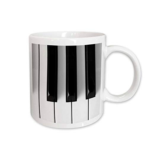 3dRose Piano Keys Mug  11 Ounce