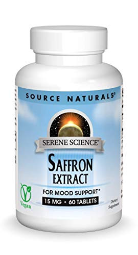 Source Naturals Serene Science Saffron Extract 15 mg for Mood Support  Weight Management  A Powerful Antioxidant   60 Tablets
