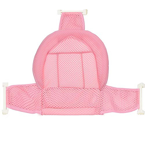 Adjustable Baby Shower Mesh Bath Support Seat for Bathtub Comfortable Infant Bathtub Seat for Baby Bath Tub Pink Adjustable Baby Shower Mesh Bath Support Seat for Bathtub Comfortable Infant Bathtub Seat for Baby Bath Tub Pink