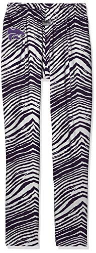 NCAA Kansas State Wildcats Men s Zebra Pant  Purple White  X Large