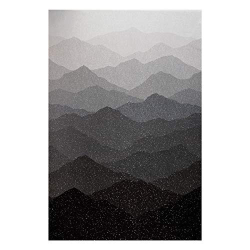 Kaufman First Snow Metallic Ombre Mountains Frost Quilt Fabric By The Yard