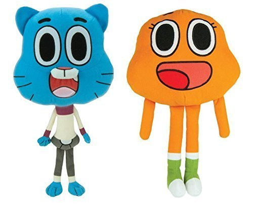 AMAZING WORLD OF GUMBALL 2 PIECE STUFF TOY - 14 INCH 2 PIECE SET