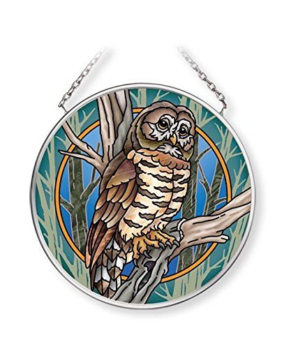 Amia 42713 Owl Glass Suncatcher  3 1 2 Inches  Multicolor