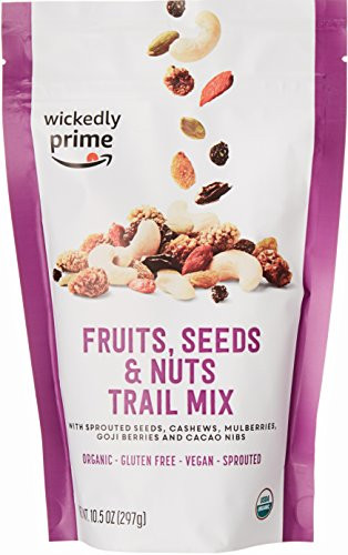 Wickedly Prime Organic Sprouted Trail Mix  Fruits  Seeds   Nuts  10 5 Ounce