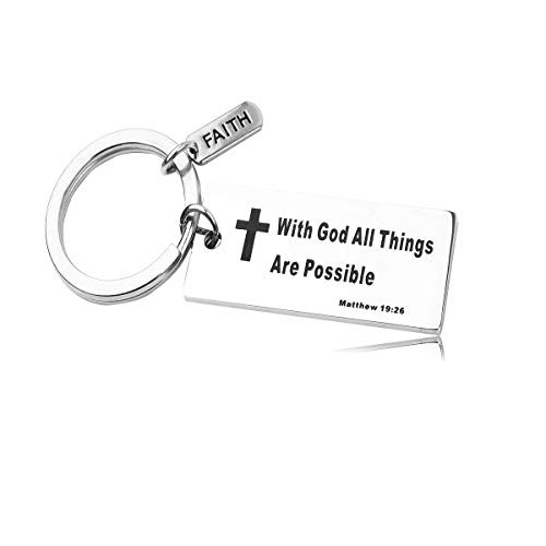 Christian Bracelet Keychain Faith Bracelet WWJD God gave me you Let your Faith be bigger than your fear Gift For Her With god all things are possible KC Christian Bracelet Keychain Faith Bracelet WWJD God gave me you Let your Faith be bigger than your fear Gift For Her With god all things are possible KC