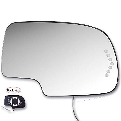 SCITOO Replacement Mirror Glass Passenger SideCompatible with 2003 2006 for Chevy Silverado 1500 2500 2007 for Chevy Silverado 1500 Classic 2003 06 for Chevy Tahoe 2003 06 for GMC Sierra 1500