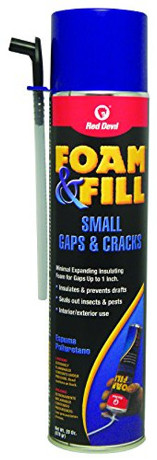 Red Devil 0920 Foam   Fill Small Gaps   Cracks Expanding Polyurethane Sealant  20 oz  Off White  Pack of 1