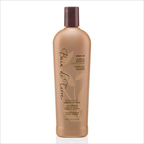 Bain de Terre Argan Oil Sleek and Smooth Conditioner  with Argan and Monoi Oil  Paraben Free  13 5 Ounce