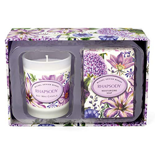 Michel Design Works Candle and Soap Gift Set  Rhapsody