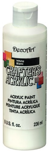 DecoArt DCA01 9 Crafters Acrylic  8 Ounce  White