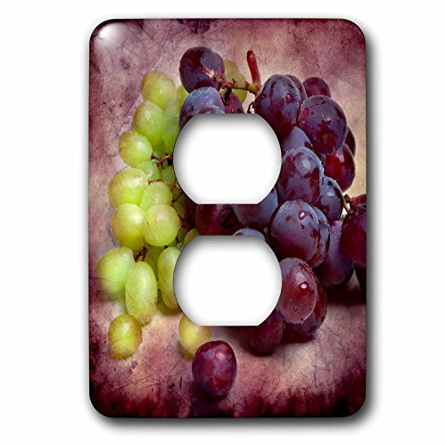 3dRose lsp_267128_6 Grapes green and red Plug Outlet Cover
