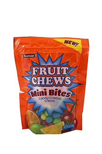 Tootsie Fruit Chews Mini Bites Candy Coated  9 oz