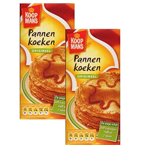 Koopman s Dutch Pancake Mix  Pannen Koeken    2 Pack    Original PannenKoeken Mix  Dutch Holland Import  14 1 Oz  Per Box