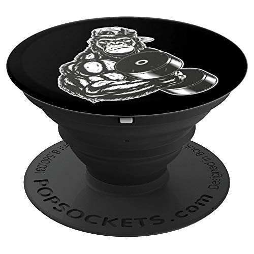 Workout Weightlifting Gorilla Gift PopSockets Grip and Stand for Phones and Tablets Workout Weightlifting Gorilla Gift PopSockets Grip and Stand for Phones and Tablets