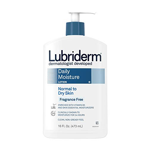 Lubriderm Daily Moisture Hydrating Body Lotion  Fragrance Free  16 Fl Oz