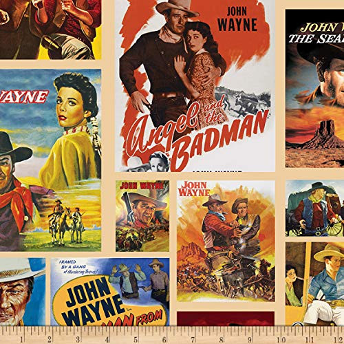 Riley Blake John Wayne Main Tan Quilt Fabric By The Yard