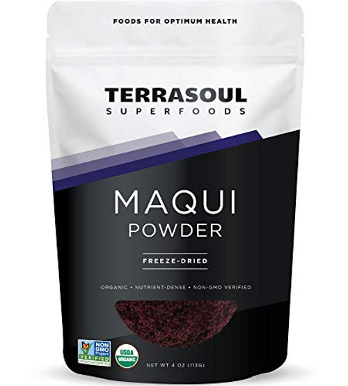 Terrasoul Superfoods Maqui Berry Powder  Organic   4 Ounce