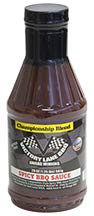 Victory Lane BBQ Spicy BBQ Sauce  Award Winning Memphis Barbecue Sauce 20 Oz Plastic Bottle