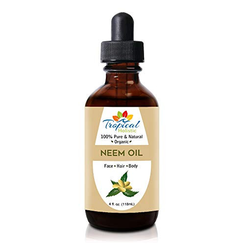 100 Pure Organic Neem Oil 4oz   Virgin  Cold Pressed  Unrefined   For Skin  Body