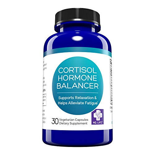 MD  Life Cortisol Manager Stress Relief  Sleep   Cortisol Support   30 Vegan Capsules   Adrenal Support Supplement   with Ashwagandha Powder   Phosphatidylserine   Balanced Cortisol Response