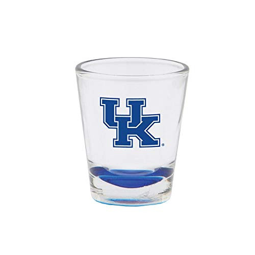 RFSJ Kentucky Wildcats Shot Glass with Team Logo   Colored Bottom