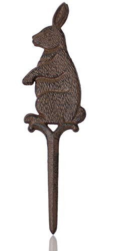 Basic Fundamentals Cast Iron Bunny Rabbit Yard and Garden Stake