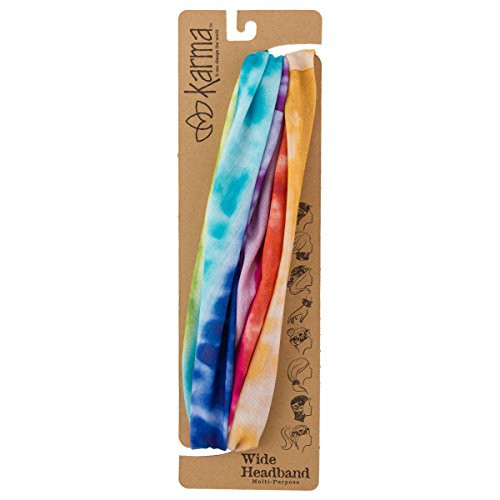 Karma Gifts Wide Headband  Rainbow Tie Dye