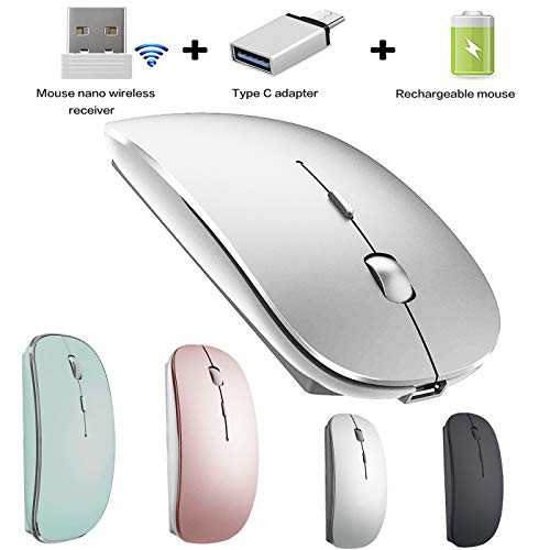 Wireless Mouse for Mac Pro Air Wireless Mouse for MacBook Air MacBook Pro Chromebook Laptop Desktop Computer iMac Win7 8 10  Bluetooth   2 4G Wireless