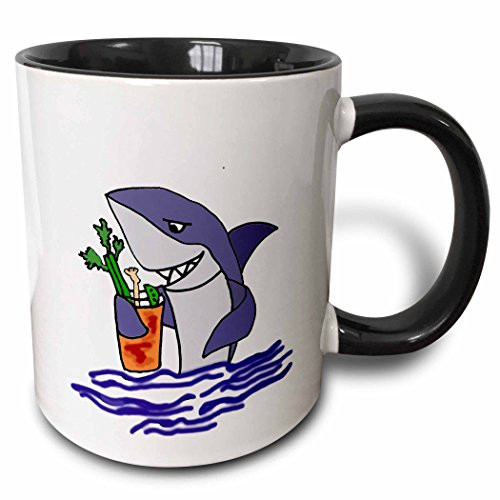 3dRose Funny Purple Elephant Abstract Art Original Mug  11oz  Black