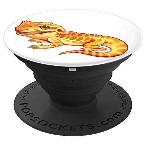 Cute Bearded Dragon Photo Design Funny Lizard Reptile Gift PopSockets Grip and Stand for Phones and Tablets