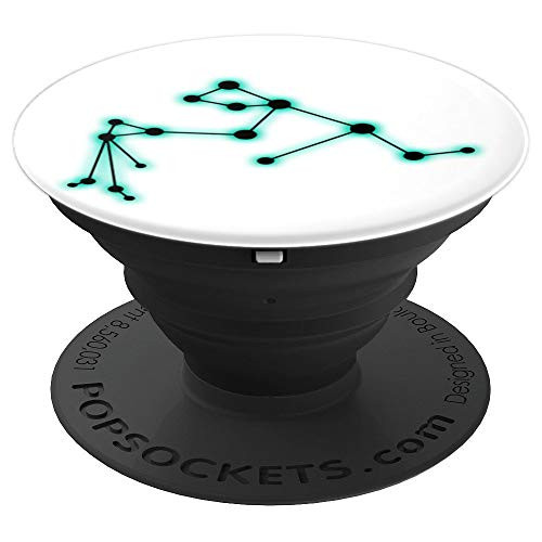 Aquarius Star Sign Constellation Zodiac Astrology Design PopSockets Grip and Stand for Phones and Tablets
