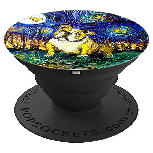 Cool Bull Dog Art Design Best Trendy Gift For Dog Lovers PopSockets Grip and Stand for Phones and Tablets