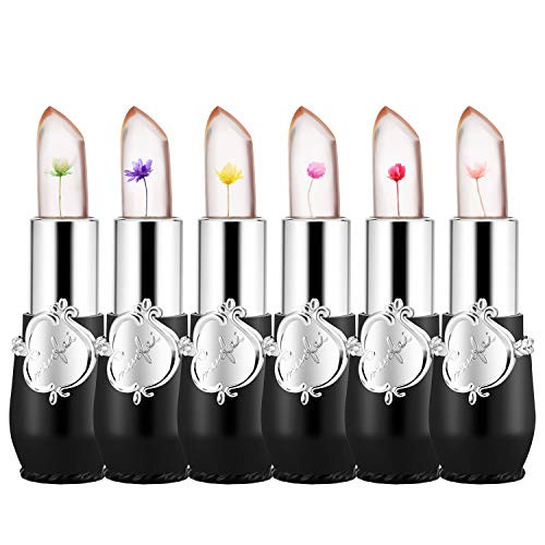 Flower Lip Gloss Crystal Jelly Lipstick 6 Packs Long Lasting Nutritious Lip Balm Lips Moisturizer Magic Temperature Color Change Lipgloss black Flower Lip Gloss Crystal Jelly Lipstick 6 Packs Long Lasting Nutritious Lip Balm Lips Moisturizer Magic Temperature Color Change Lipgloss black