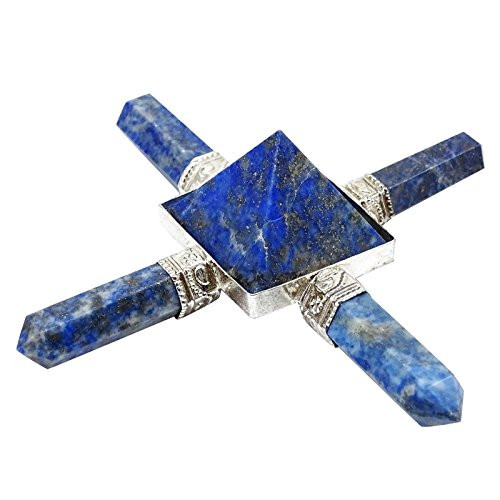 Harmonize Feng Shui Energy Generator Lapis Lazuli Pyramid Spiritual Reiki Healing Crystal
